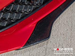 Alfa Romeo Giulia Front Spoiler - Carbon Fiber - QV Style - V3 - Feroce Carbon - Base Model